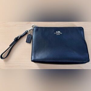 Coach Black Leather wristlet